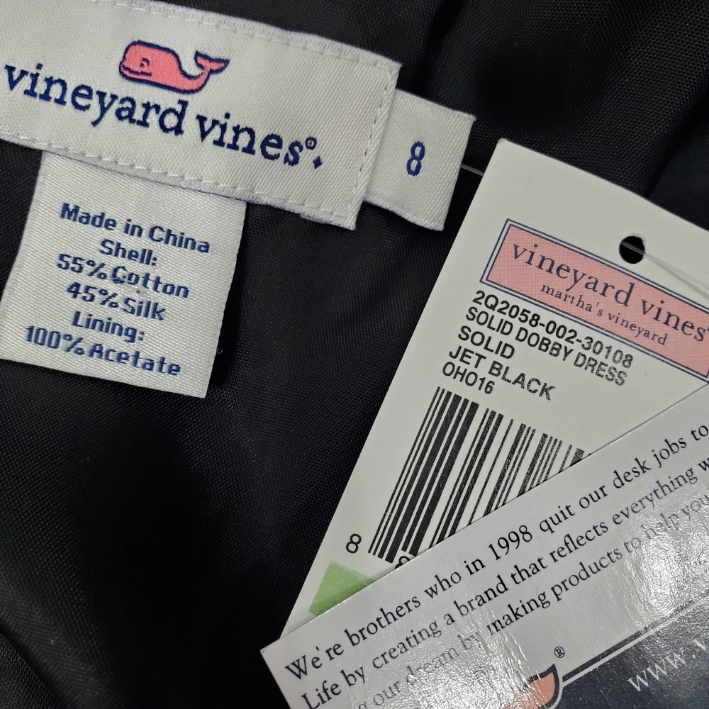 Vineyard Vines Dobby Silk Blend Dress - Picture 7 of 7